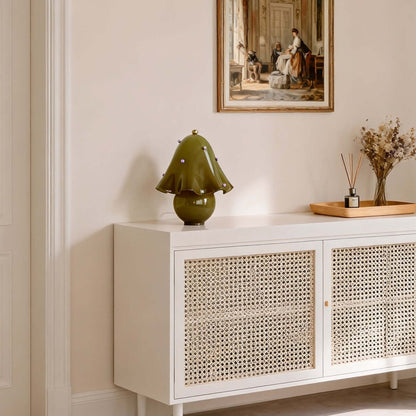 Halcyra boho-keramische tafellamp