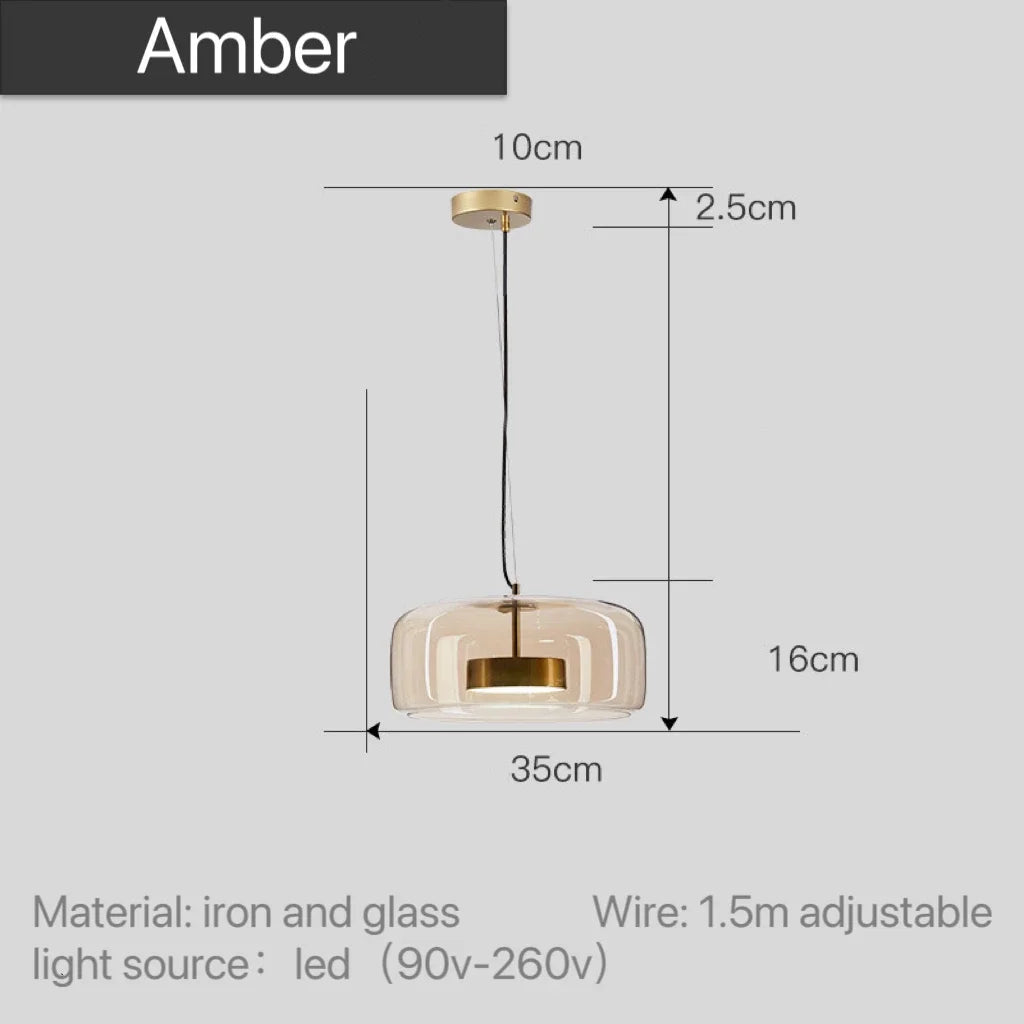 Lumira Nordic hanglamp van getint glas