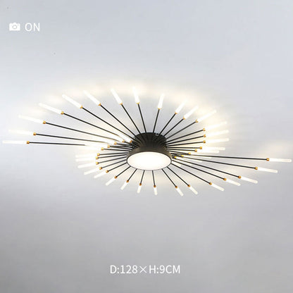 Pyrenna Starburst metalen plafondlamp met vuurwerkdesign