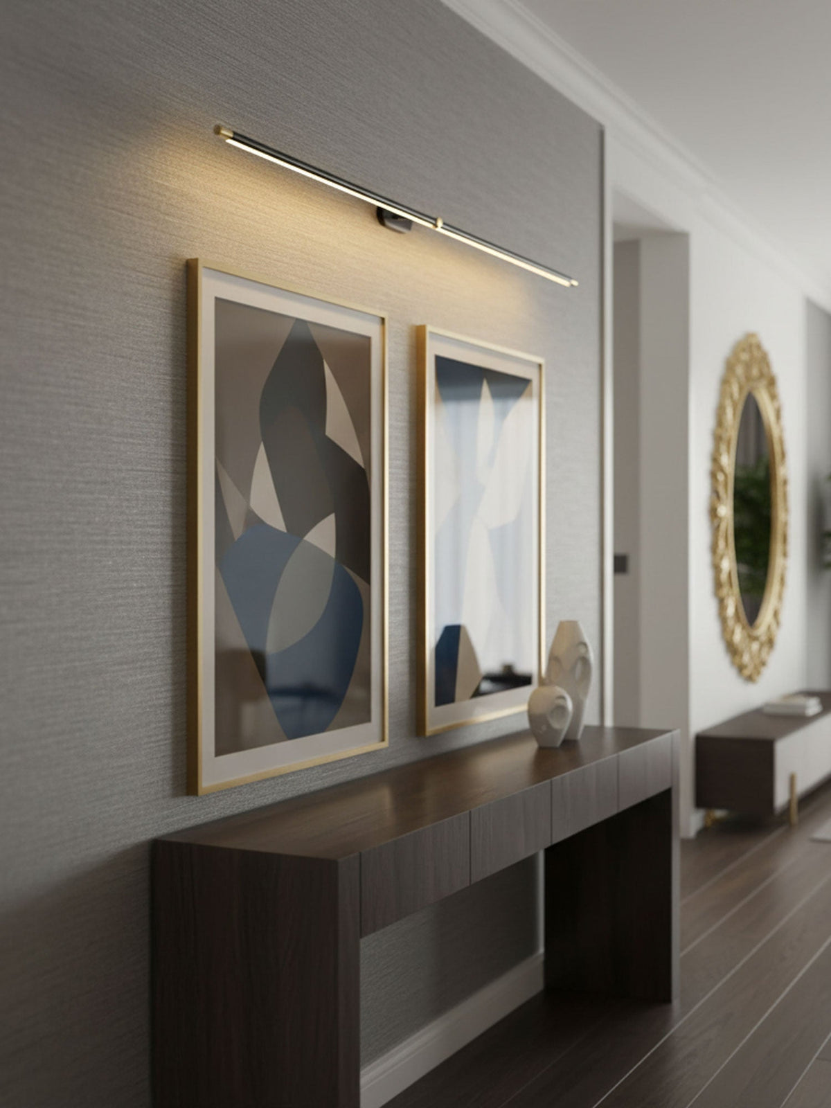 Arvenna minimalistische aluminium wandlamp voor schilderijen