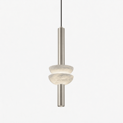 Hanglamp met albasten schijf