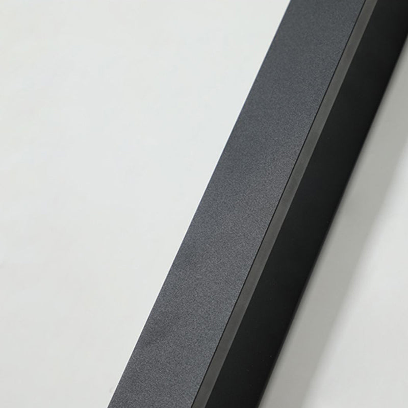 Veldrin minimalistische slanke zwarte metalen buitenwandlamp