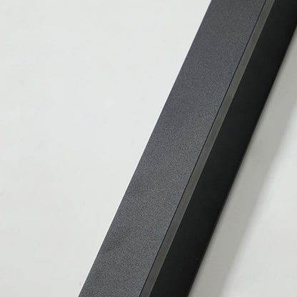 Veldrin minimalistische slanke zwarte metalen buitenwandlamp