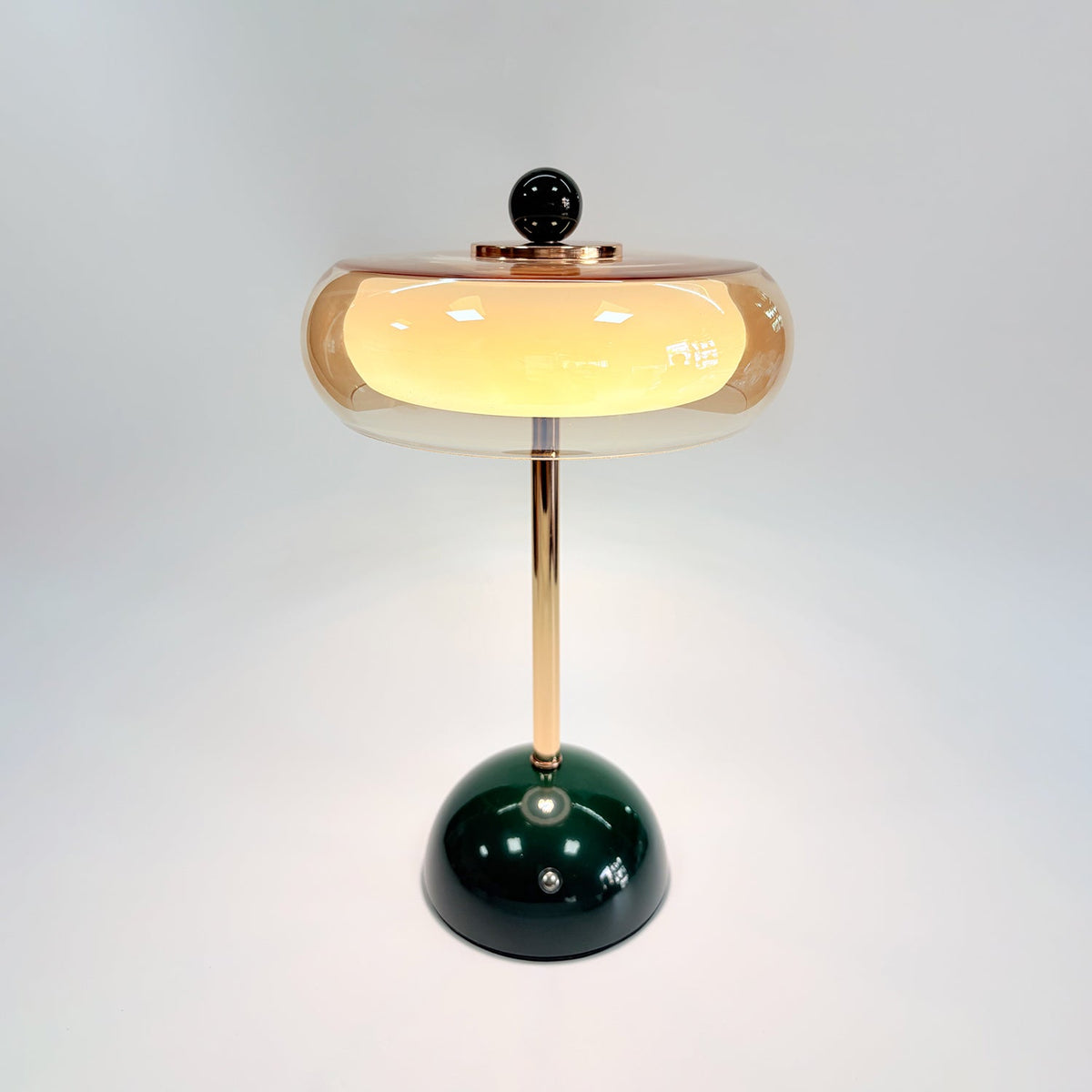 Calvento Art deco glazen tafellamp