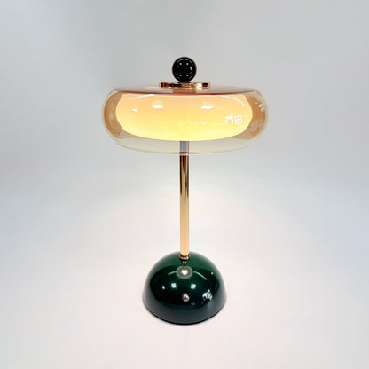 Calvento Art deco glazen tafellamp