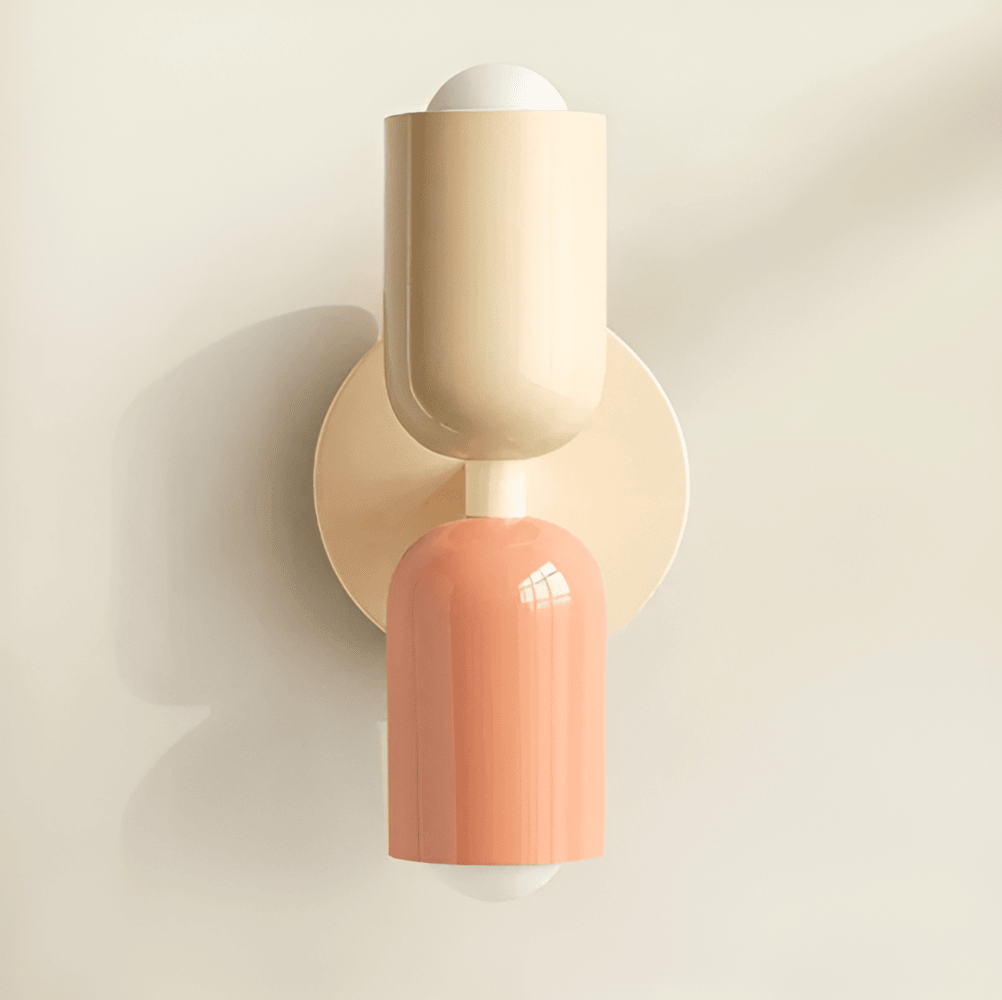 Miravel Bauhaus-wandlamp met ijzeren capsuleontwerp