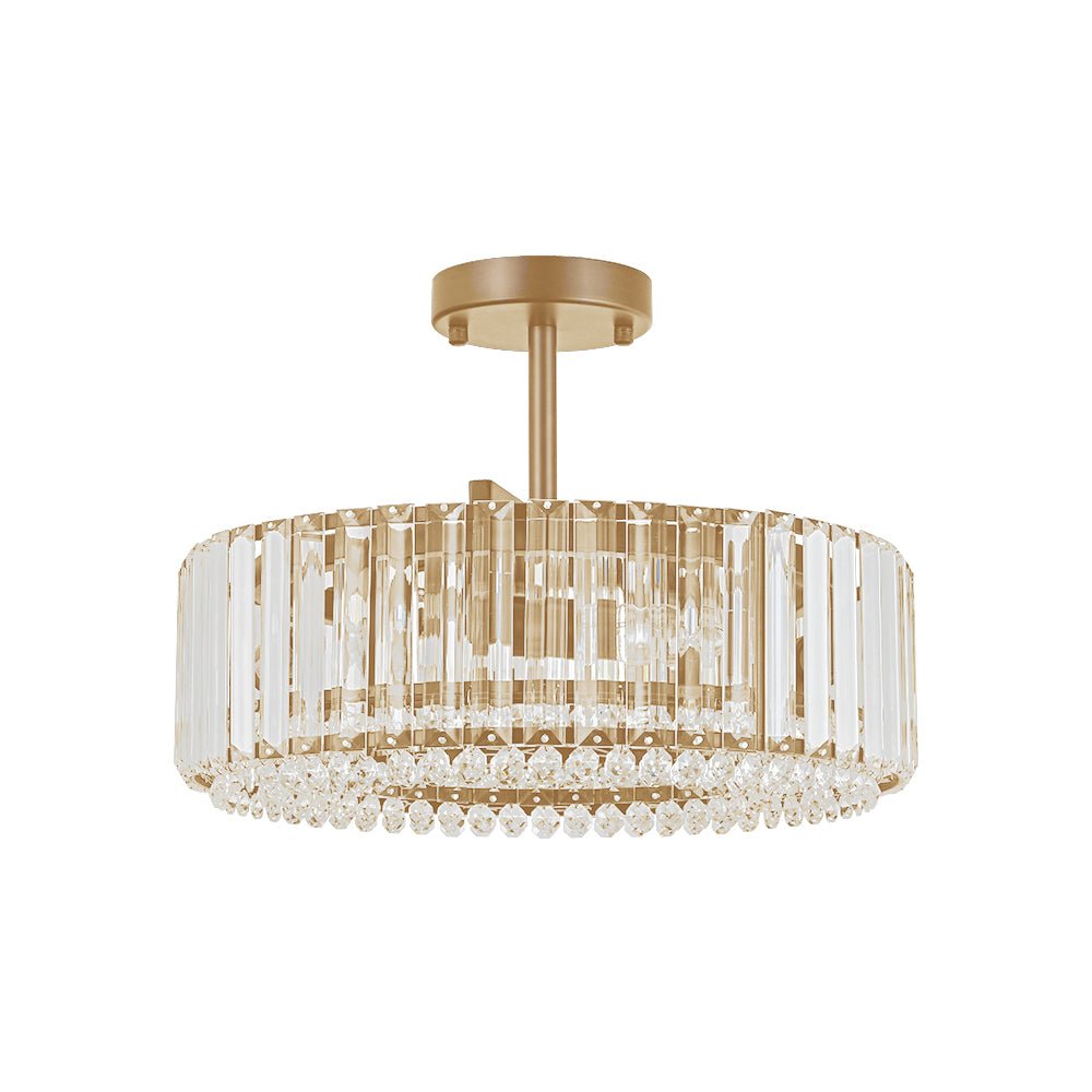 Glamoureuze gesneden kristallen plafondlamp