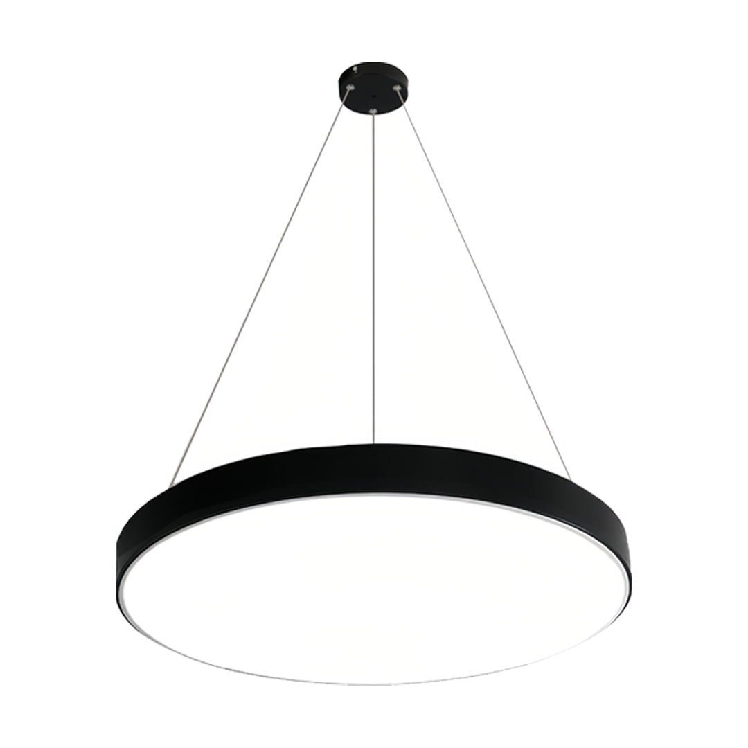 Ronde hanglamp met metalen ring