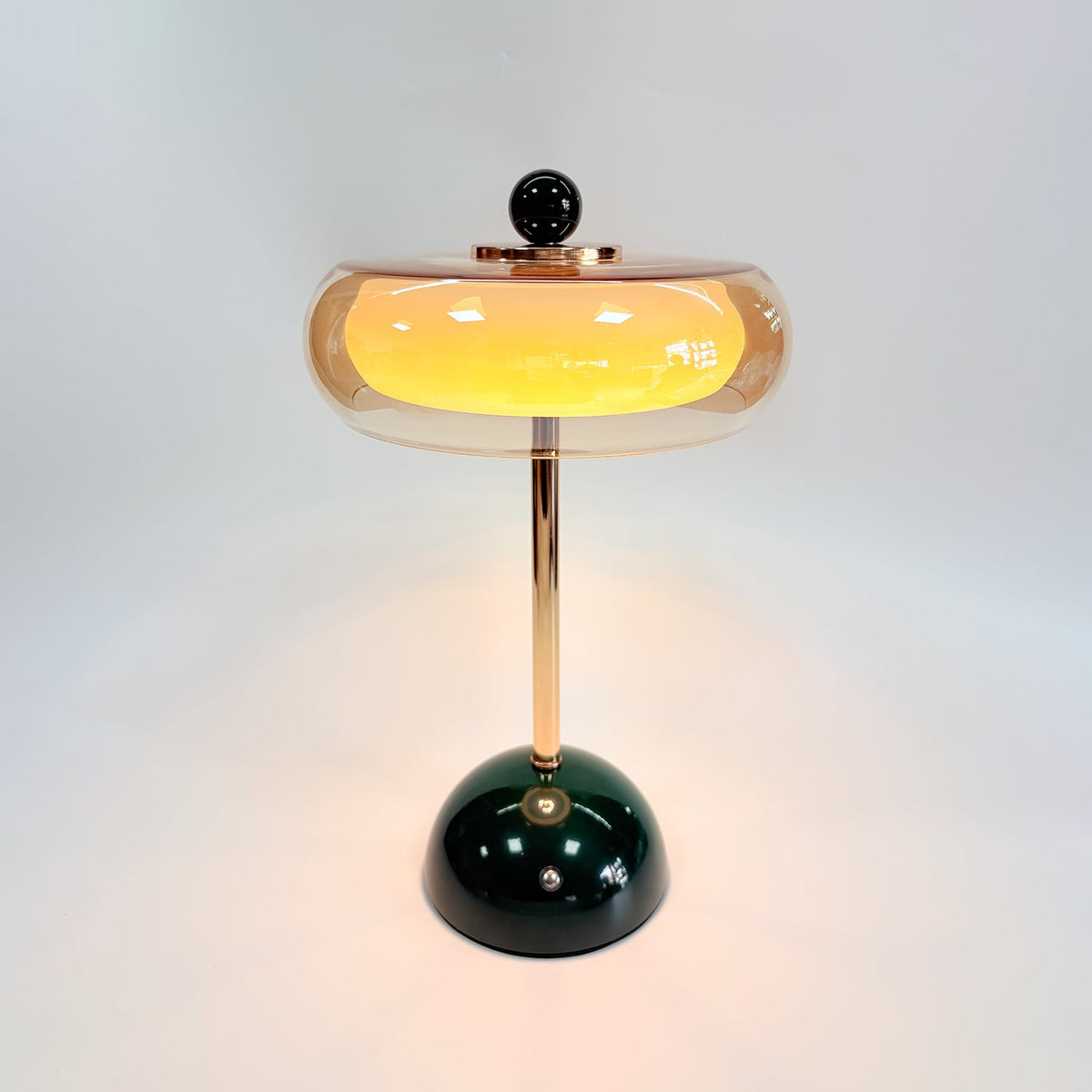 Calvento Art deco glazen tafellamp