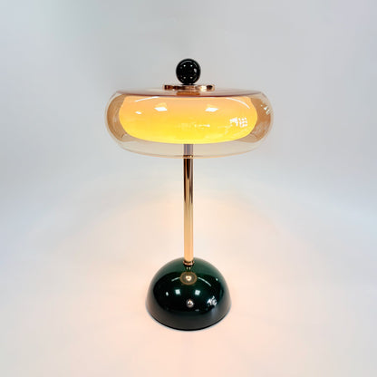 Calvento Art deco glazen tafellamp