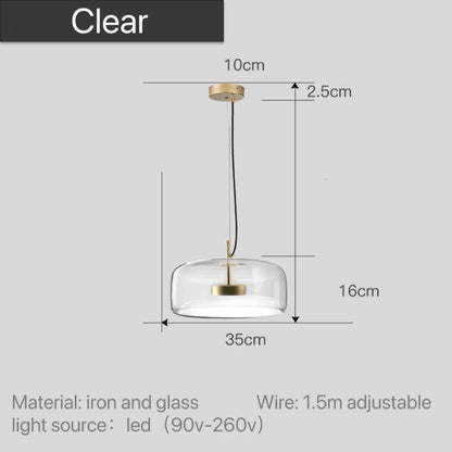Lumira Nordic hanglamp van getint glas