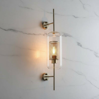 Serenova retro glazen wandlamp