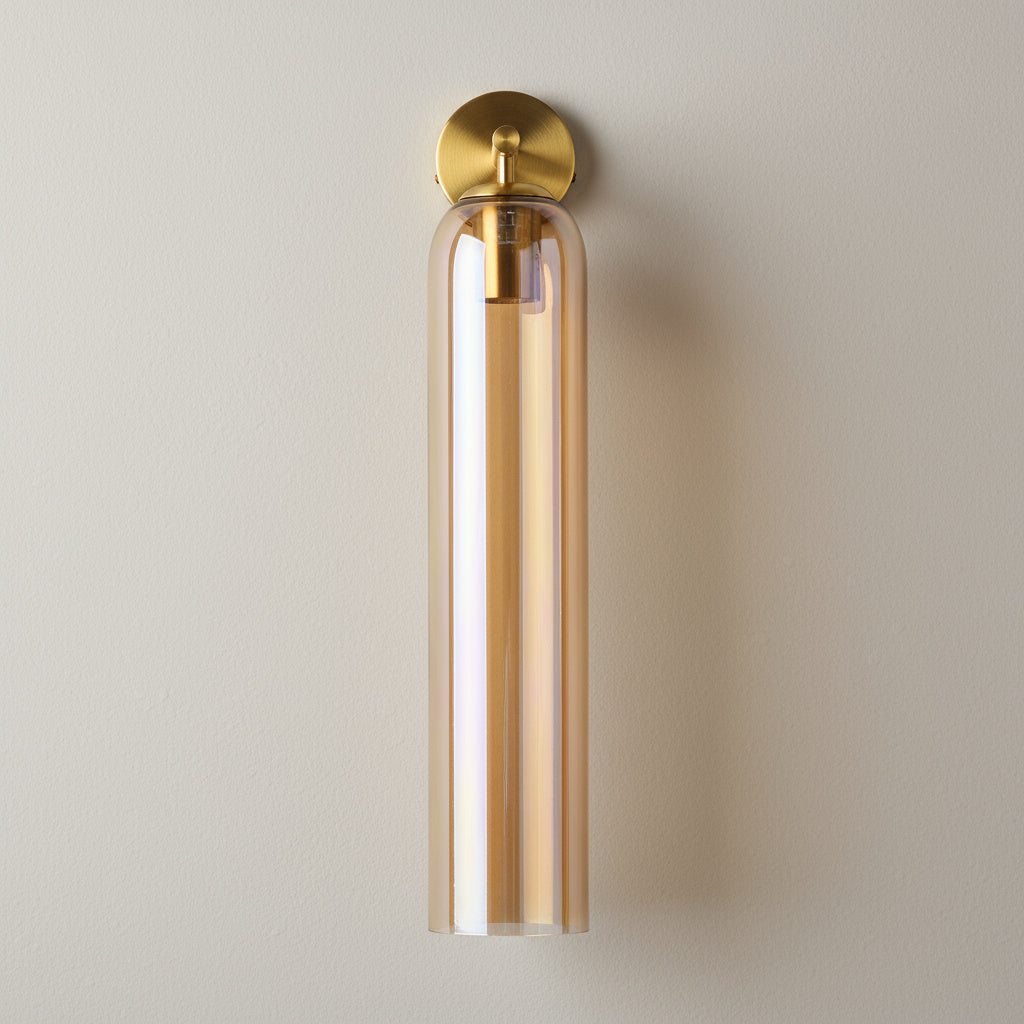 Lumessa minimalistische glazen cilindervormige wandlamp