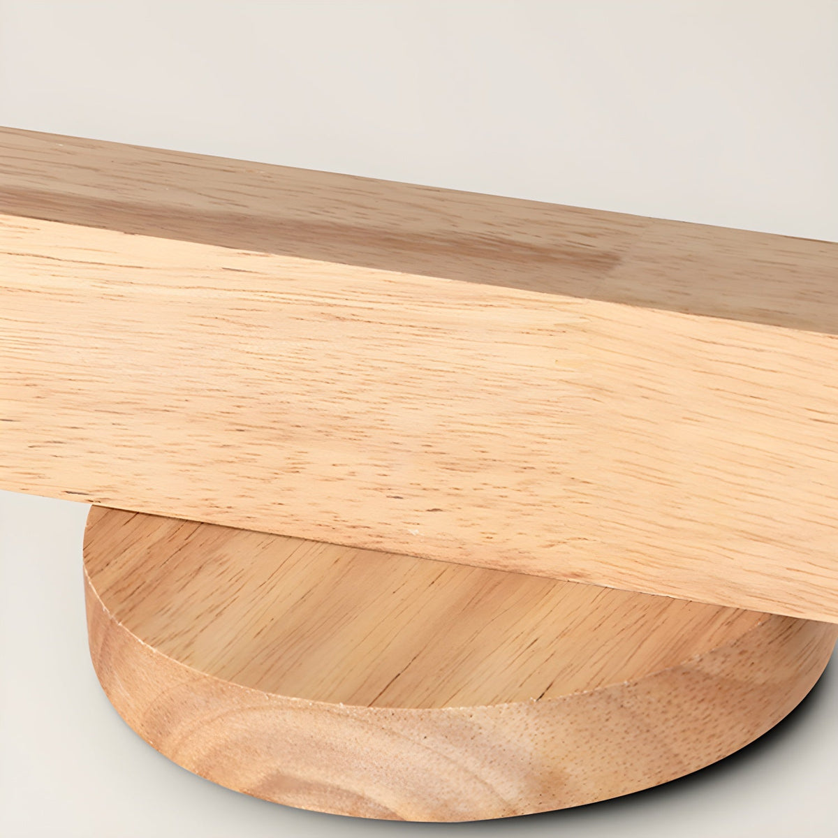 Houten rail met spotjes