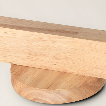 Houten rail met spotjes