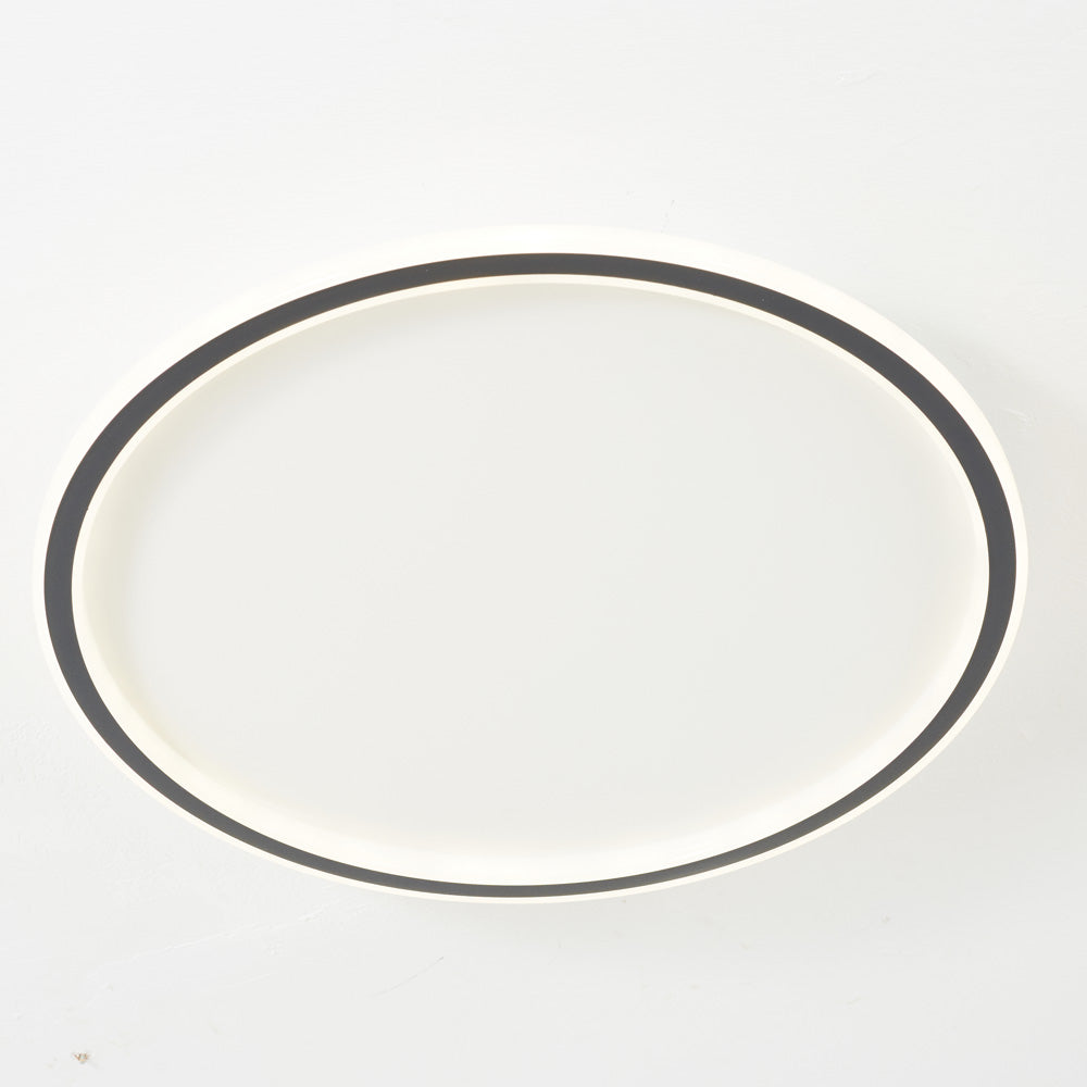 Ronde, vlakke ledlamp van acryl