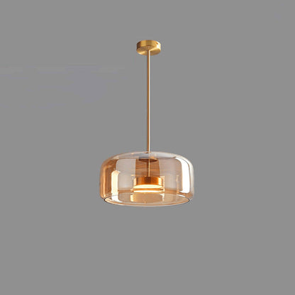 Handgeblazen glazen koepelhanglamp
