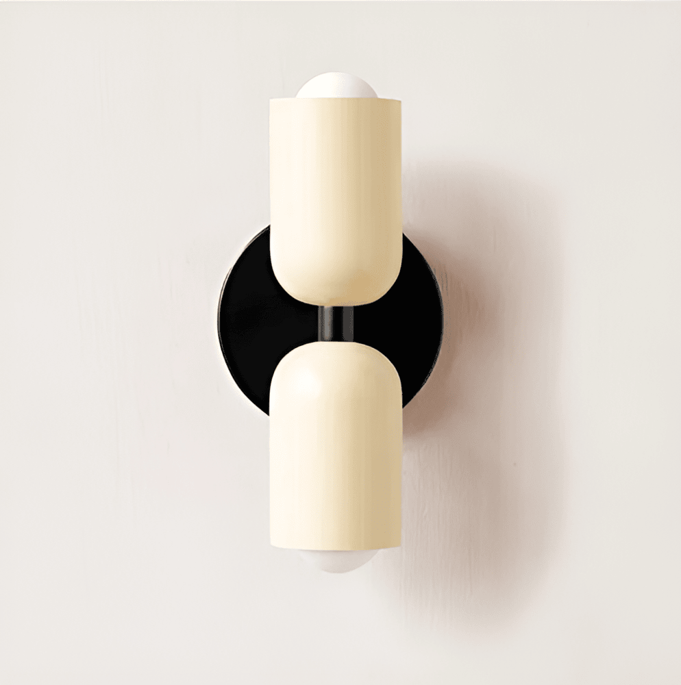 Miravel Bauhaus-wandlamp met ijzeren capsuleontwerp