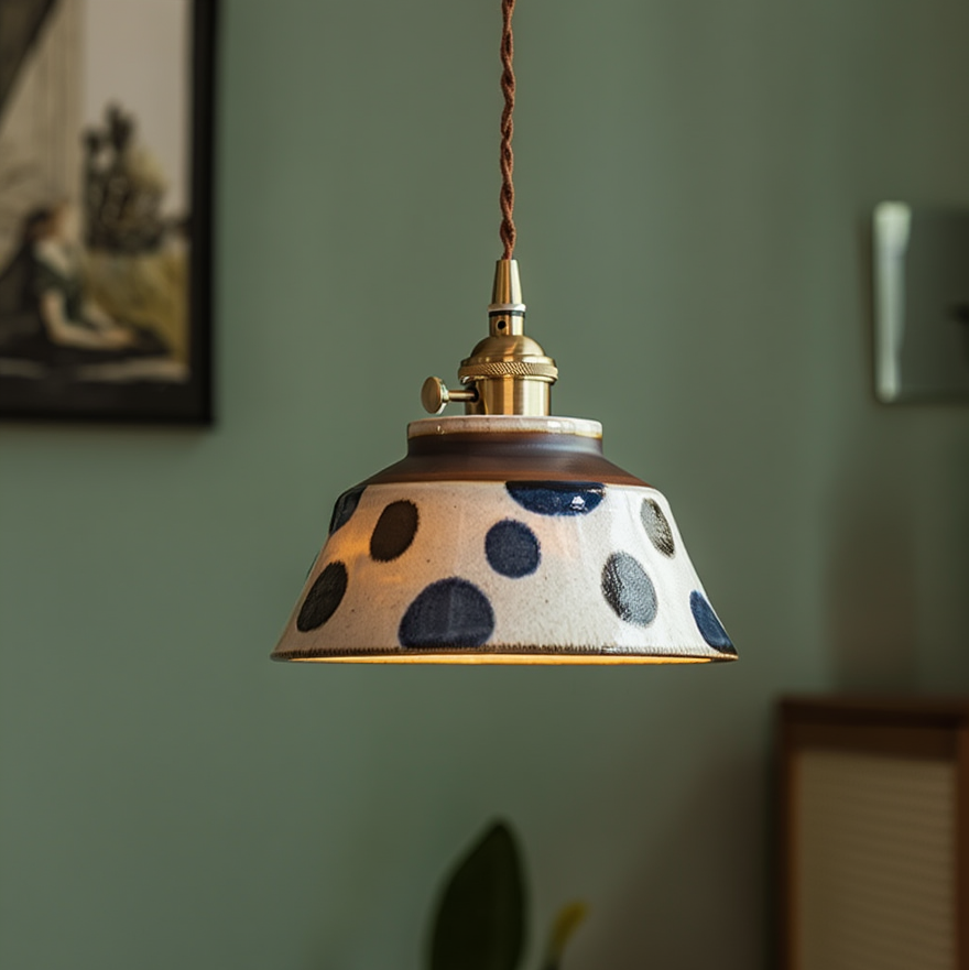 Rustieke keramische hanglamp Tessaly