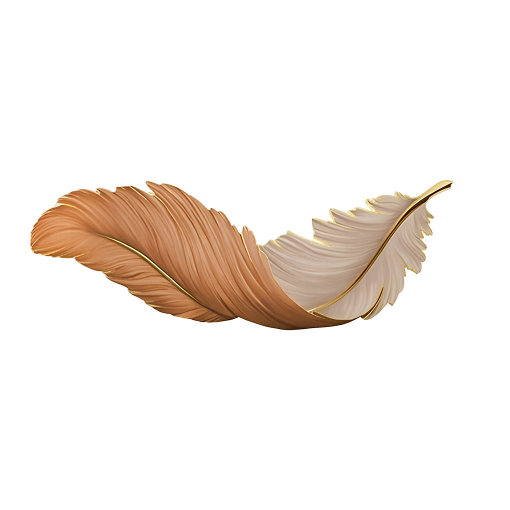 Gebeeldhouwde pluimvormige led-wandlamp