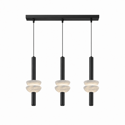 Hanglamp met albasten schijf
