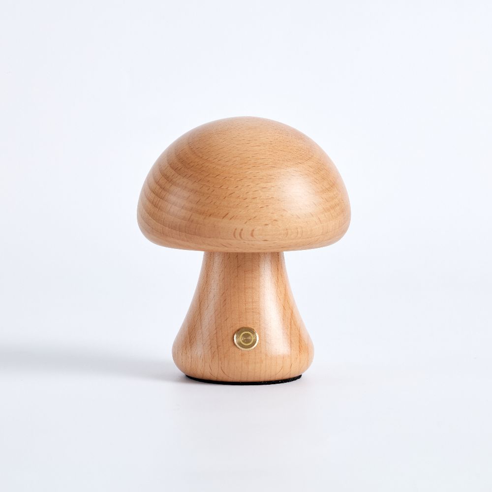 Fungara Scandinavische houten tafellamp