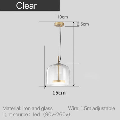 Lumira Nordic hanglamp van getint glas