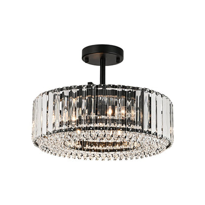 Glamoureuze gesneden kristallen plafondlamp