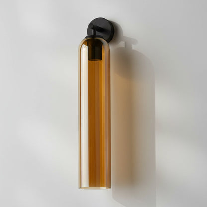 Lumessa minimalistische glazen cilindervormige wandlamp