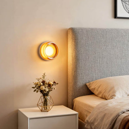 Ronde gekleurde wandlamp