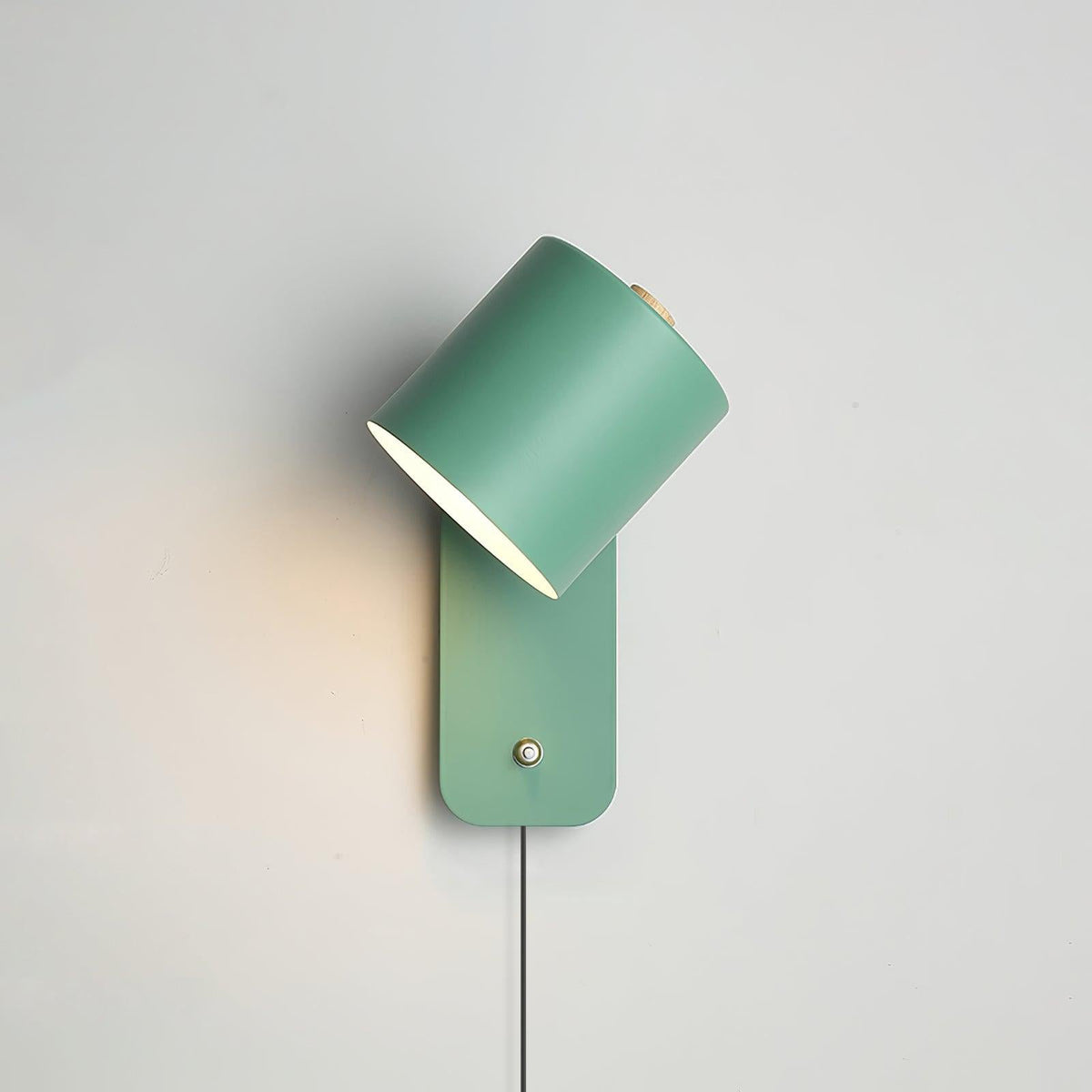 Draaibare cilinderwandlamp met stekker