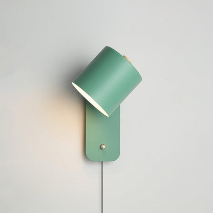 Draaibare cilinderwandlamp met stekker