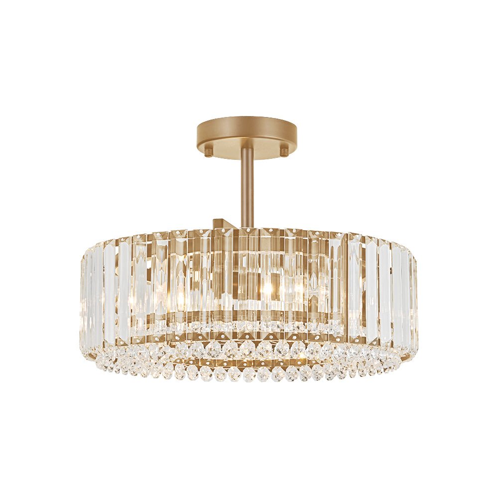 Glamoureuze gesneden kristallen plafondlamp