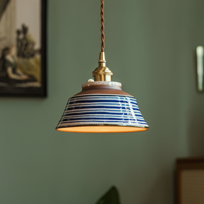 Rustieke keramische hanglamp Tessaly