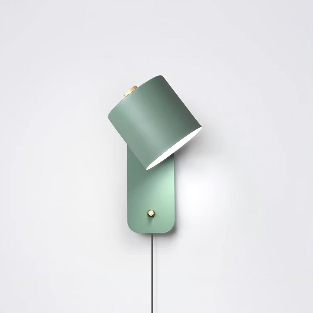 Draaibare cilinderwandlamp met stekker