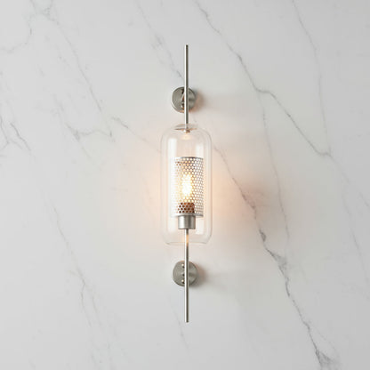Serenova retro glazen wandlamp