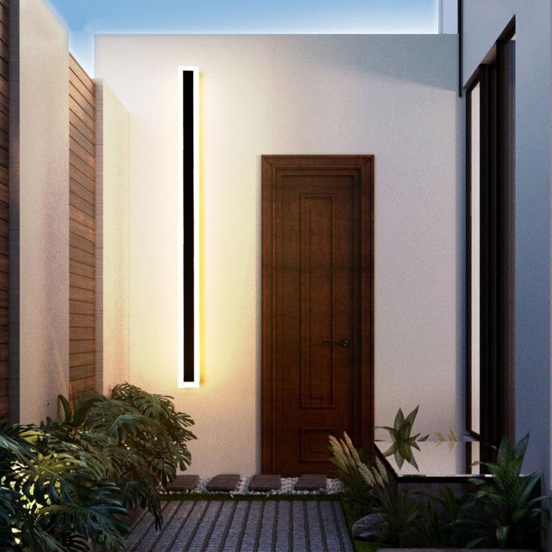 Halvenn minimalistische acrylaat wandlamp voor buitengebruik