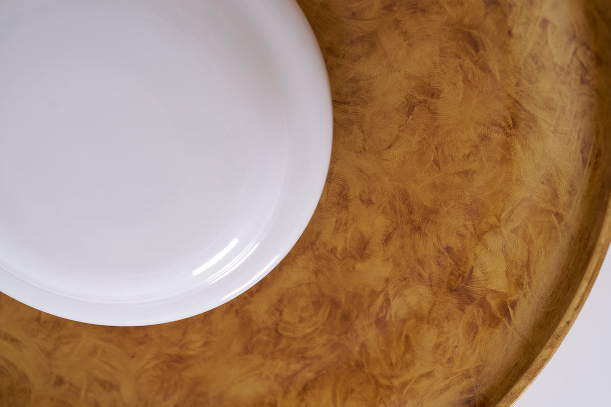 Brede ronde plafondlamp.flush