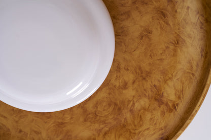 Brede ronde plafondlamp.flush