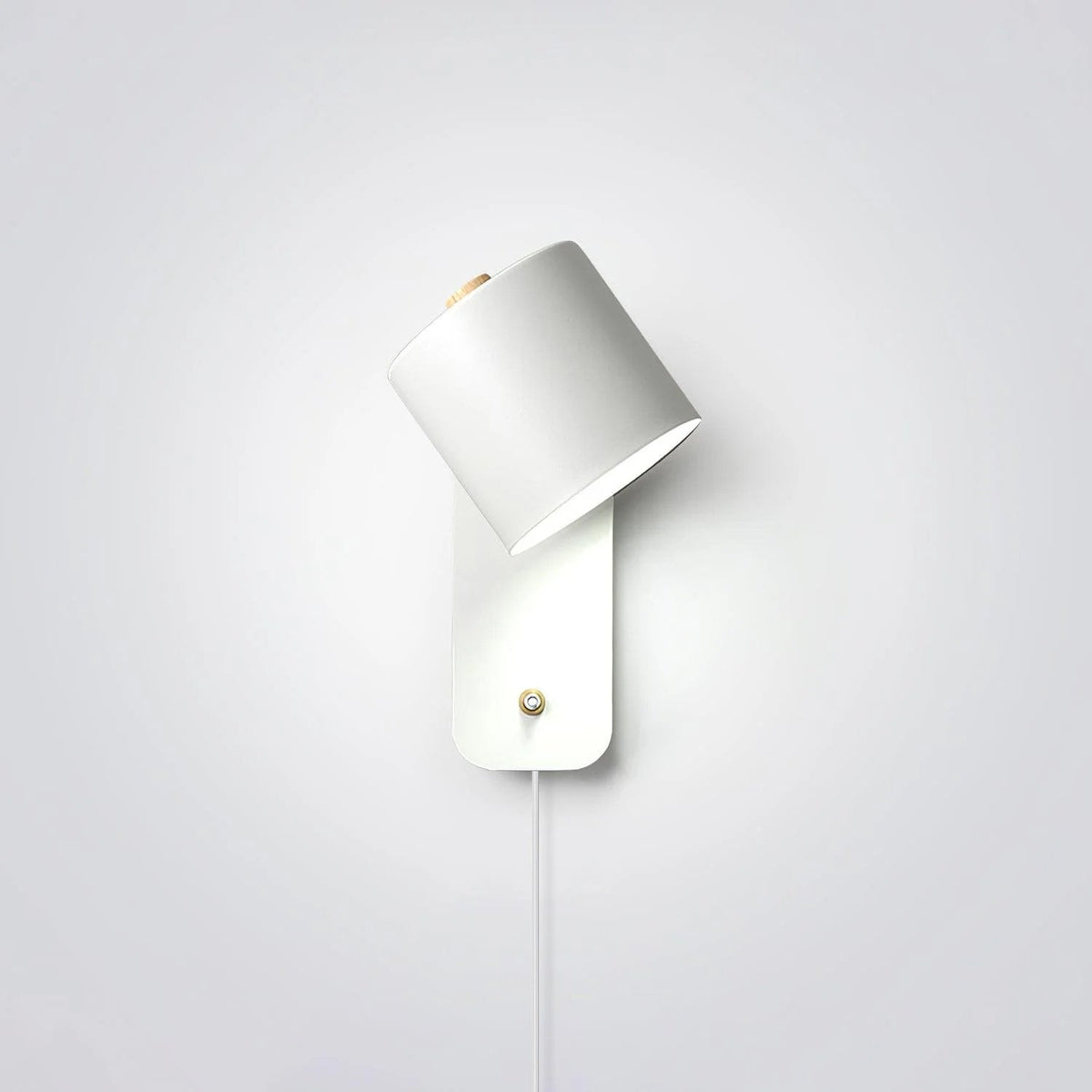 Draaibare cilinderwandlamp met stekker