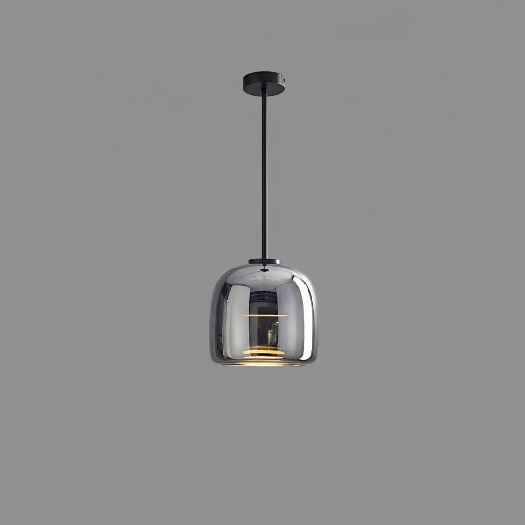 Handgeblazen glazen koepelhanglamp