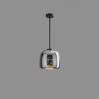 Handgeblazen glazen koepelhanglamp