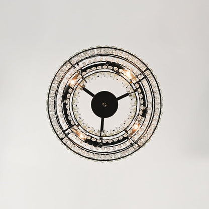 Glamoureuze gesneden kristallen plafondlamp