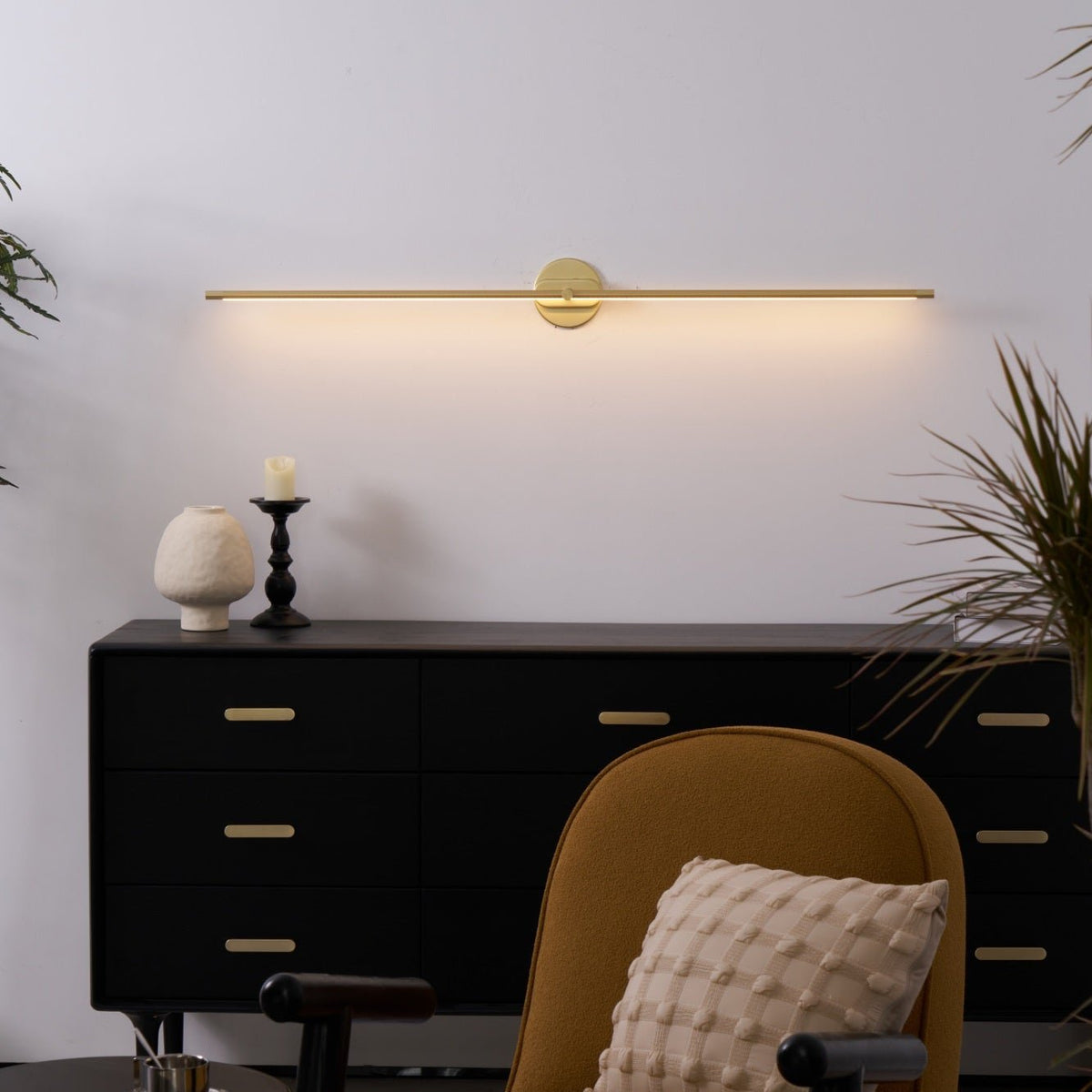 Arvenna minimalistische aluminium wandlamp voor schilderijen