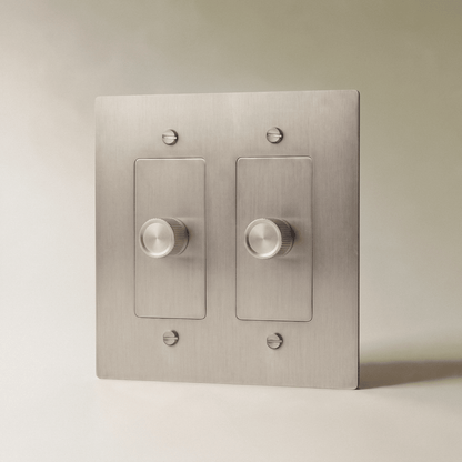Norvessa vintage-draaiknopdimmer van messing