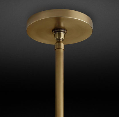 Alabasterkleurige hanglamp met zuilontwerp