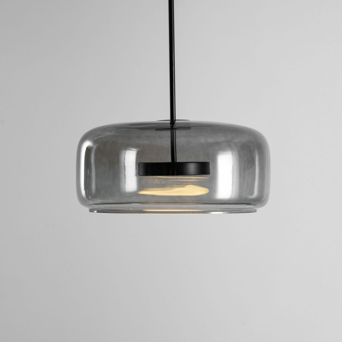 Moderne hanglamp van geblazen glas Glavira