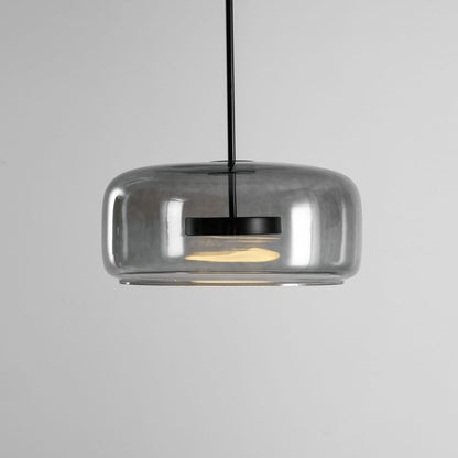 Moderne hanglamp van geblazen glas Glavira