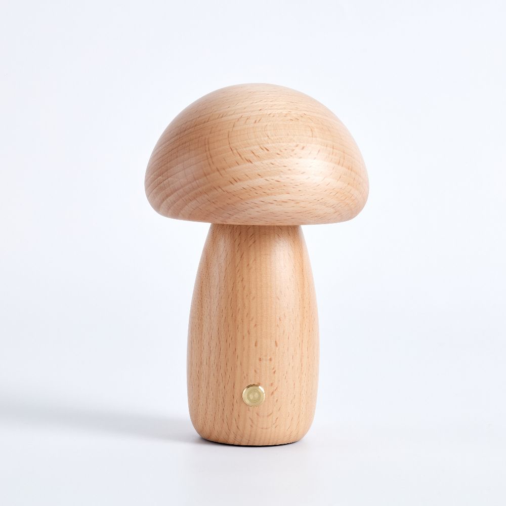 Fungara Scandinavische houten tafellamp