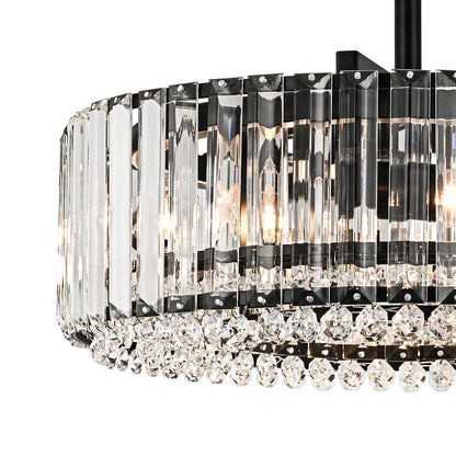 Glamoureuze gesneden kristallen plafondlamp